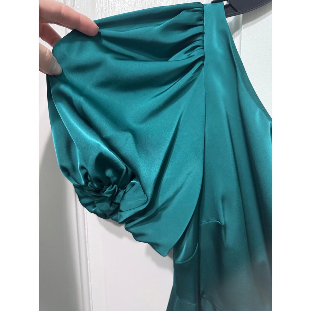 NWT Sachin Babi Green One Shoulder Amelia Mini Dress Size 6 - Picture 9 of 13